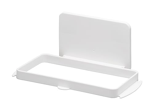 ライクイット (like-it) キッチン 小物収納 マグネット収納 強力マグネット ゴミ袋ホルダー (吸盤付き) ホワイト 冷蔵庫に貼り付けOK Mag-On 8071 1枚目 画像