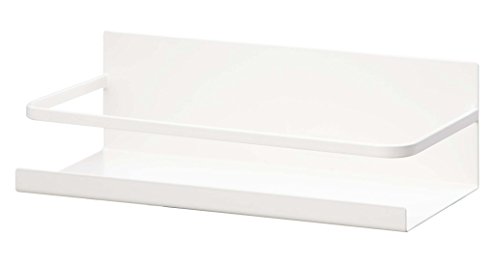 山崎実業(Yamazaki) マグネット スパイスラック ホワイト 約W24.5×D11×H8.5cm プレート Plate キッチンラック 調味料ラック キッチン 収納 2410 山崎実業 マグネット スパイスラック 選び方 実物画像・外観写真