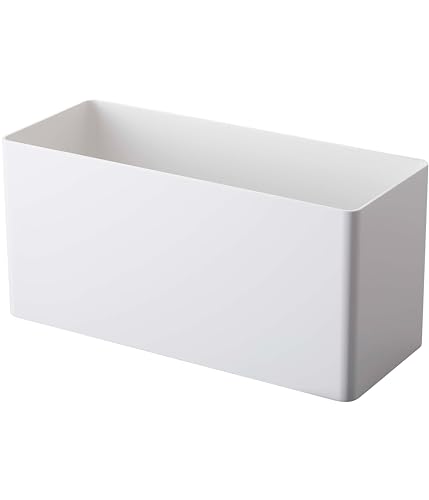 山崎実業(Yamazaki) マグネット ストレージバスケット ホワイト 約W29.5×D12×H14cm タワー tower 小物収納 フック付き 4850 山崎実業 マグネットストレージバスケット 選び方 実物画像・外観写真