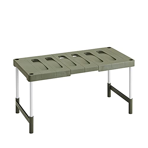 ベルカ(Belca) Belca 日本製 収納棚 クローゼット・押入れフリーラック 伸縮タイプ 幅76.5~92×奥行37×高さ35・40cm エコグリーン CO-RG1 クローゼット 収納 棚 選び方 実物画像・外観写真