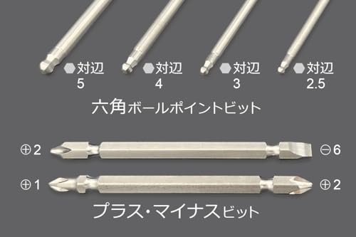 メイカーズ（MAKERZ） デジタル電動ドライバー 小型 強力 電動3段可変トルク（3.2N.m、2.0N.m、0.7N.m）＋手動最大12N.m 増し締め 設定トルクとバッテリー残量がわかるデジタルディスプレイ搭載 先端が影にならない6灯ラウンドLED SD-FA-2000L 中間 画像