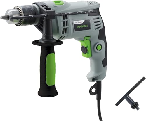 高儀(Takagi) EARTH MAN 振動ドリル アースマン AC100V 電動工具 無段変速 正逆切替 コンクリート 木材 プラスチック 穴あけ コード式 DR-500VA 高儀 振動ドリル 選び方 実物画像・外観写真
