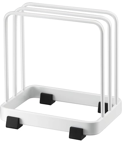 山崎実業(Yamazaki) カッティングボード スタンド ホワイト 約W12×D8.5×H12cm タワー tower まな板スタンド キッチン収納 7135 まな板スタンド 選び方 実物画像・外観写真