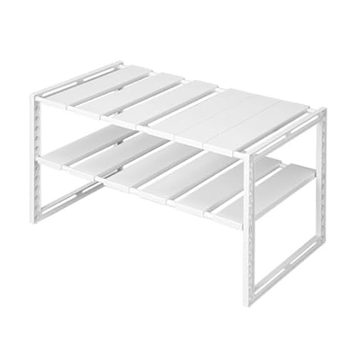 ニトリ(NITORI) シンク下伸縮ラック イータ 奥行40cm ホワイト NITORI 8988167 中間 画像