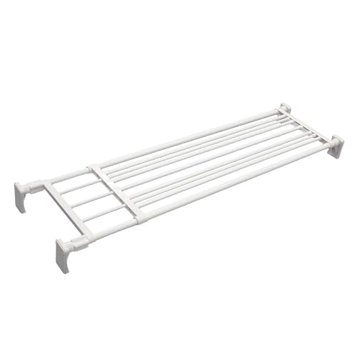 平安伸銅工業 HEIAN SHINDO つっぱり棚 超強力ワイド ホワイト 取付幅118~190cm 耐荷重50-20kg RA-12 1枚目 画像