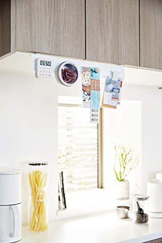 山崎実業(Yamazaki) 戸棚下マグネットボード ホワイト 約W45XD5XH10.5cm プレート 吊り下げ収納 5108 最後 画像