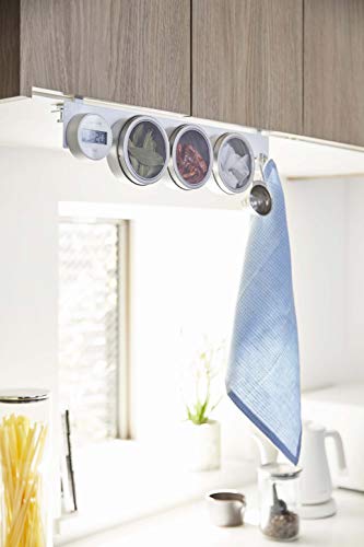 山崎実業(Yamazaki) 戸棚下マグネットボード ホワイト 約W45XD5XH10.5cm プレート 吊り下げ収納 5108 中間 画像