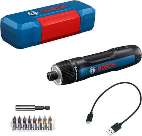 Bosch Professional(ボッシュ) 3.6Vコードレス 電動 ドライバー (ドライバービット8本・延長ビットホルダー・専用ケース・USB Type-Cケーブル付) BoschGO3 Bosch Professional 3.6Vコードレス 電動ドライバー 選び方 実物画像・外観写真