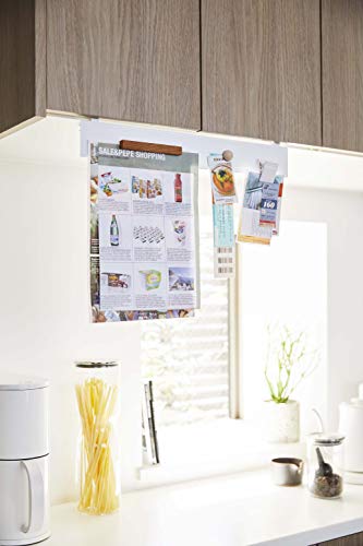 山崎実業(Yamazaki) 戸棚下マグネットボード ホワイト 約W45XD5XH10.5cm プレート 吊り下げ収納 5108 中間 画像