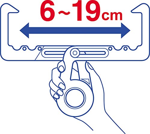 オーエ 洗濯 物干し ハンガー ホワイト 約縦24×横14.2×奥行1.7cm クロスフック ポール付 補助具 部屋干し 2個入 中間 画像