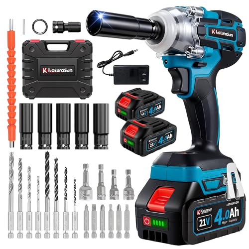 【2026年最新改良】電動インパクトレンチ タイヤ交換工具 650N.m 高トルク ブラシレスモーター 21V 2個4000mAhバッテリー インパクト 無断変速 自動停止モード 正逆切替 電動工具 一台3役 多機能 DIY 家庭用 小型軽量 1.2kg LEDライト付き 25 点フルセット 自動車の修理 ナットの締め付け ボルトの緩み 過負荷・過熱・放電保護 PSE認証済 電動インパクトレンチ 選び方 2026年 実物画像・外観写真