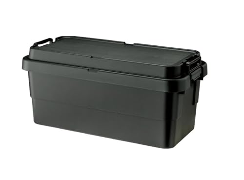 リス(RISU) 収納ボックス スタッキング トランクカーゴ 70L ブラック 日本製 TC-70S コンテナ ボックス 屋外収納 キャンプ 防水 GHON111 リス(RISU) 収納ボックス 選び方 実物画像・外観写真