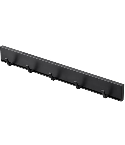 山崎実業(Yamazaki) マグネット 可動式 キッチンツール フック ブラック 約W35XD3.5XH4cm タワー tower スライド式フック 5023 山崎実業 マグネット フック 選び方 実物画像・外観写真