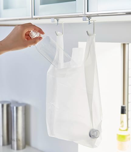 山崎実業(Yamazaki) 戸棚下 ハンガー 2個組 ホワイト 約W1.5×D5×H8.5cm プレート Plate 吊下げ 棚 フック 4723 最後 画像