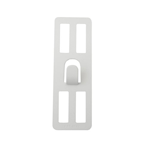 若林製作所(Wakabayashi) 壁美人 ステンレス鋼 ホチキスで取付壁掛けフック 石膏ボード用固定金具 P-4 ホワイト 痕が目立たない 2枚セット P-4Shw 壁掛けフック 石膏ボード ホチキス式 実物画像・外観写真