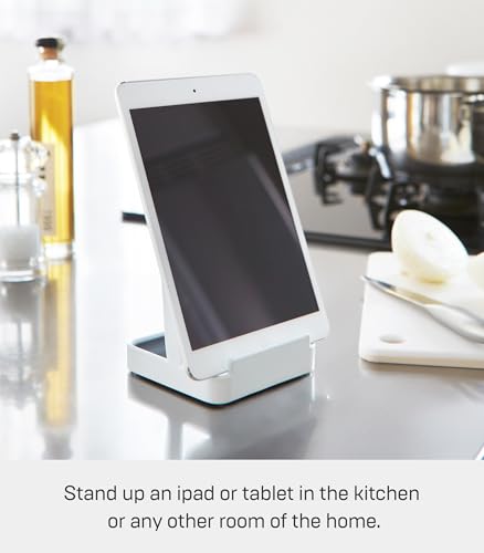 山崎実業(Yamazaki) お玉 & 鍋ふたスタンド ホワイト 約W10×D10×H15cm タワー tower お玉置き 鍋ふた置き スタンド 2248 最後 画像