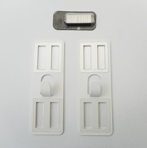 若林製作所(Wakabayashi) 壁美人 ステンレス鋼 ホチキスで取付壁掛けフック 石膏ボード用固定金具 P-4 ホワイト 痕が目立たない 2枚セット P-4Shw 最後 画像