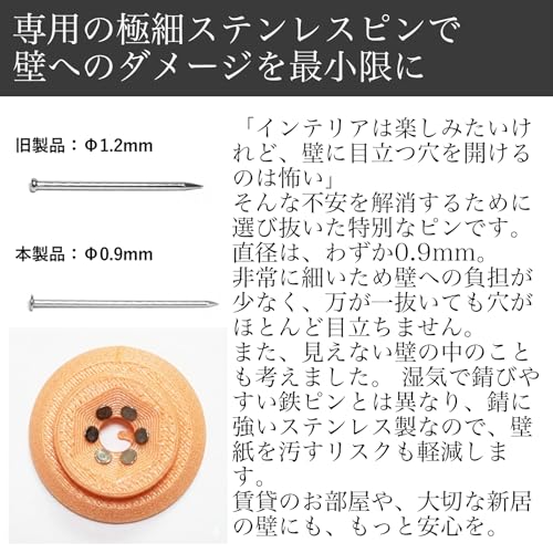 TINY GALLERY 壁掛けフック ウォールフック 4個セット おしゃれ 北欧 【賃貸の壁も傷つけにくい】 石膏ボード ピン 固定 インテリア 帽子掛け コート掛け 鍵掛け 壁を飾る、小さなアート。<br />最大荷重3kg, 4個セット,日本製,カラー：ホワイト 中間 画像” loading=”lazy” decoding=”async” data-id=”1801″ /></figure>
<div class=