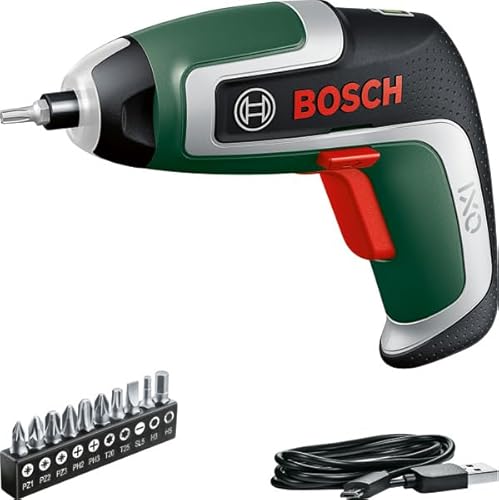 BOSCH(ボッシュ) コードレスドライバー (本体のみ、ビットセット（10本）、マグネットビットホルダー、マイクロUSBケーブル（Type-B）、キャリングケース) IXO7 BOSCH IXO7 選び方 実物画像・外観写真