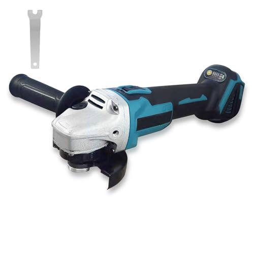 gzpce充電式グラインダー コードレス ディスクグラインダー 100ミリ 4段階変速型 コードレスディスクグラインダー 15mm 金属切断 切削 研削 研磨 バリ取り 表面仕上 錆落とし電動グラインダー 18Vリチウムイオンバッテリー対応【バッテリー・充電器 別売】 (100MM) 1