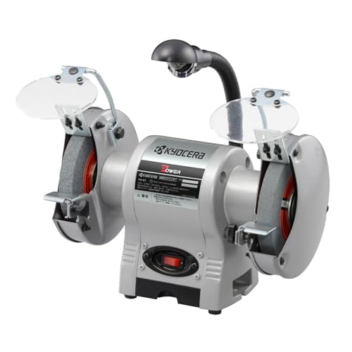 京セラ(Kyocera) 旧リョービ 両頭グラインダ 砥石径150mm TG-61 632550A 【バイト・ドリルの研磨、バリ取りに最適】 砥石径150mm 定格使用時間30分 1