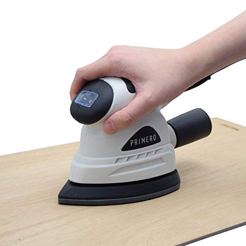 【Amazon.co.jp限定】高儀 電動ヤスリ コーナーサンダー オービタルサンダー ランダムサンダー CSD-150AZA Primero プリメロ AC100V 家庭用 小型 面ファスナー式サンディングペーパーで交換が簡単 ミニ 研磨 電動工具 DIY ガンプラ ブラック×グレーの詳細・まとめ 画像