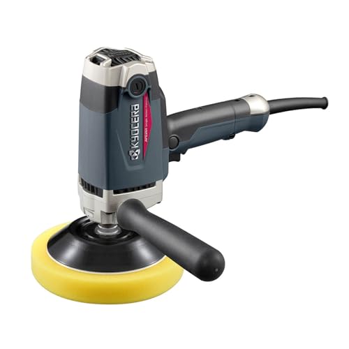 京セラ(Kyocera) 旧リョービ プロ用 ポリッシャー APE201 646750A ブラック 【高い研磨力で車両の傷取りや塗装後の肌調整が短時間でできる】 回転数無段変速(600~2,000min-1) 電源コード5m 負荷をかけても回転数が落ちないフィードバック機構 1