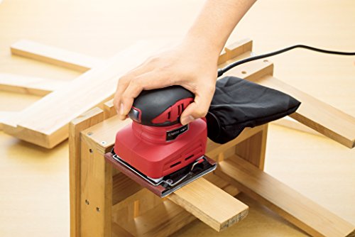 高儀(Takagi) EARTH MAN ミニサンダー 電動サンダー 電動ヤスリ オービタルサンダー サンドペーパー サンダー AC100V 木材の表面仕上げ、面取り作業に 片手サイズ ペーパー3種付属 工具 木材研磨 SD-180Aの詳細・まとめ 画像