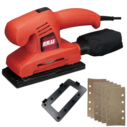 SK11(エスケー11) コード式オービタルサンダー SWS-200AC 集塵機能付き マジックテープ・クランプ兼用タイプ 1