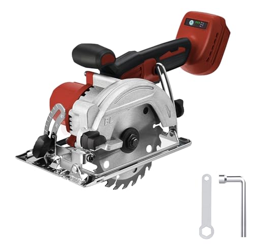 丸ノコ 充電式丸のこ 丸鋸 コードレス 140mm鋸刃 最大切り込み深さ51mm コンパクト充電式丸のこ マキタの18Vバッテリー対応 コンパクト設計 【本体のみ、バッテリー別売り】140mmの鋸刃付き 日本語取扱説明書付きh2 1