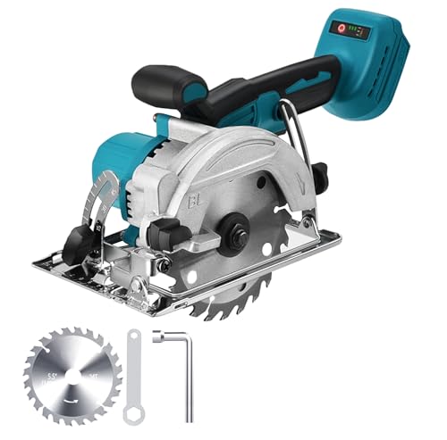 充電式丸ノコ コードレス 丸鋸 マキタ18Vバッテリー対応 最大切込深さ51mm 軽量コンパクト設計 140mmチップソー付属 【本体のみ・バッテリー別売】 日本語取扱説明書付（EL） 1