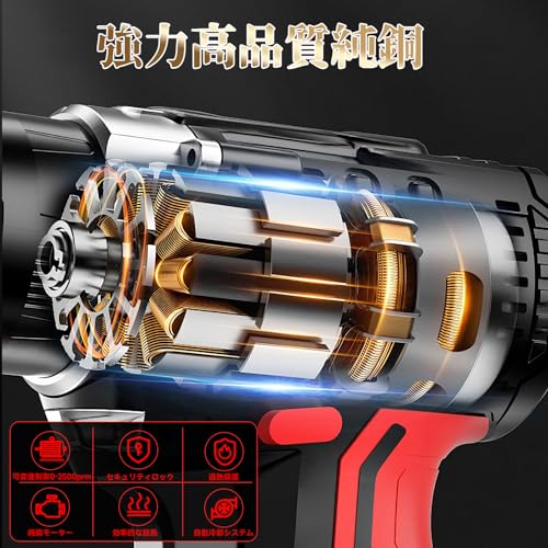 レシプロソー 充電式【2026年新登場·造園会社監修】電動ノコギリ 電動のこぎり 大容量バッテリー2個 21V 超強力 安全ロック 無段変速 高炭素鋼替え刃12本 小型 軽量設計 一台多役 竹伐採 枝切り 木材加工 DIY 解体作業 金属切断 収納ケース付き 日本語説明å書付 (レッド)の詳細・まとめ 画像