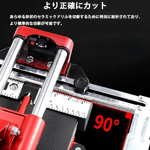 タイルカッター 1200mm 赤外線レーザー機能 プロフェッショナル手動式 アルミニウム合金ダブルレールベアリング セラミック大理石タイル切断機 壁用床用DIY工具(80cm)の特徴・詳細 画像