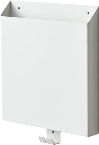 山崎実業(Yamazaki) 【 石こうボードピンセット・木ネジ 付属 】 石こうボード壁対応 プリント 収納ホルダー ホワイト 約W23×D3.5×H28.5cm タワー tower 壁面収納 小物収納 プリント収納 フック付き 2020の外観・全体像 画像