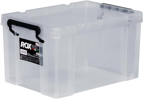 天馬 耐久性に特化した収納ボックス 防災 ロックス 440M クリアケース コンテナボックス 頑丈 衣装ケース プラケース ROX 【幅30×奥行44×高さ24.3cm】 1