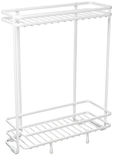 パール金属(PEARL METAL) 浴室用ラック ホワイト 幅26.5×奥行11.5×高さ33.5cm ボトルスタンド 2段 スパージュ HB-4345 1