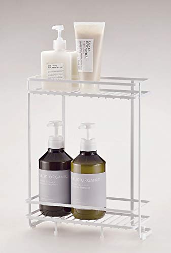パール金属(PEARL METAL) 浴室用ラック ホワイト 幅26.5×奥行11.5×高さ33.5cm ボトルスタンド 2段 スパージュ HB-4345の特徴・詳細 画像