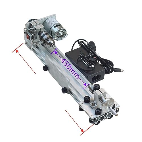 木工旋盤 多機能ミニチュア旋盤研削と研磨車ビーズミニ Diy 木工旋盤トランスミッション 775 (Color : 660mm, Size : X) 1