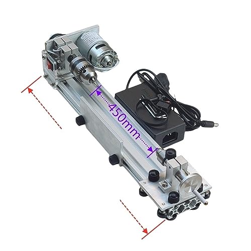 木工旋盤 多機能ミニチュア旋盤研削と研磨車ビーズミニ Diy 木工旋盤トランスミッション 775 (Color : 660mm, Size : X)の特徴・詳細 画像