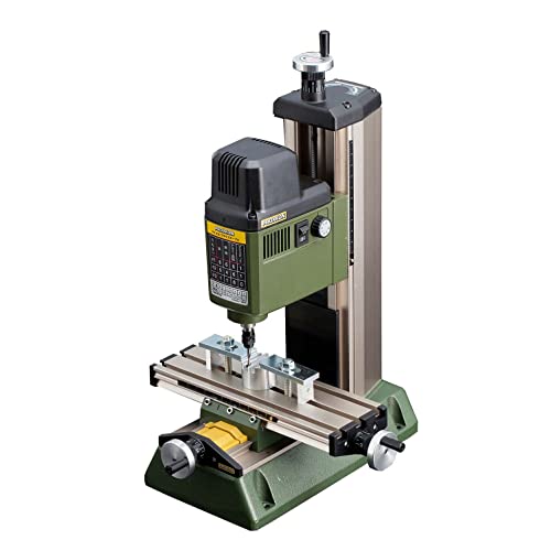 プロクソン(PROXXON)マイクロ・フライステーブルMF70【小型卓上フライス盤】エンドミル3種（1.0・2.0・3.0mm)板クランプ付属で精密加工ができます。No.27120 1