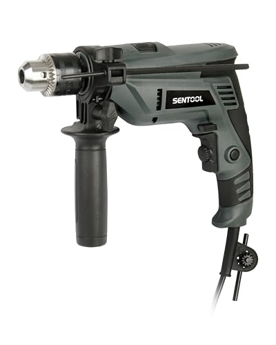 SENTOOL 振動ドリル コード式 電気ドリル 無段変速 電動ドリル 回転モード／回転＋打撃モード切替 コンクリート・レンガ・木材・金属の穴あけに 正逆切替 穴あけの深さを調整可能 TID600 1