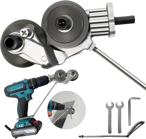 [ahomeone]板金カッター 電動ドリルプレートカッター 【2026NEW スイスイ簡単 多機能金属切削】 メタルシャー 高速回転式 DIY 金属板切断 炭素鋼 アルミ合金 ステンレス板対応 電動ドリル用 切削工具 作業効率アップ 1
