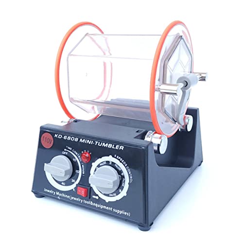 Officek バレル研磨機 回転バレル研磨機 RT04 最大容量3kg タイマー機能付 スピード5段調整可能 研磨ボール付属 110V (KD-6808)の外観・全体像 画像