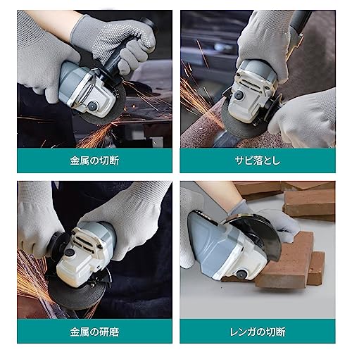 SENTOOL ディスクグラインダー 100mm コード式 1台で5役 AC100V 600W オフセット砥石(研削用）2枚付属 穴径15mm ベビーサンダー 研磨工具 アングルグラインダー TDG100 (単速)の詳細・まとめ 画像