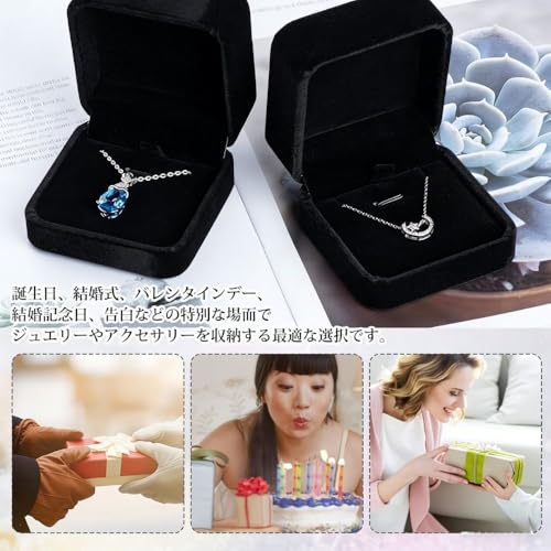 ネックレスケース ペンダントケース ネックレスホルダー ボックス ジュエリー 展示 ジュエリー収納 贈り物 誕生日 プロポーズ 記念日など 持ち運び(オフホワイト)の特徴・詳細 画像