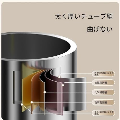 LBWB 強力伸縮棒カーテンロッド 4m〜5m 突っ張り棒 つっぱり棒 つぎあわせ式ツッパリ棒 調整簡単 パンチングなし 窓用 突っ張りラック 取り付け簡単 インテリア改善 家庭用 (設置距離：4.1-5.0メートル,マットホワイト)の特徴・詳細 画像