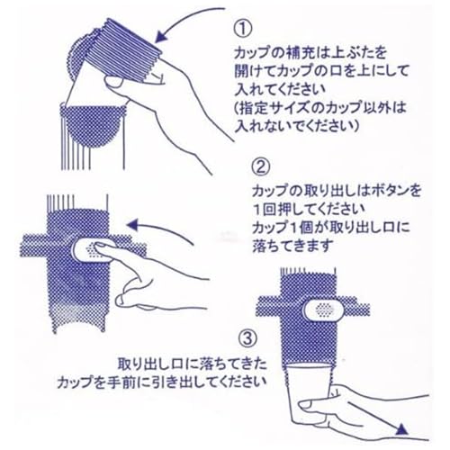 サンナップ(Sunnap) カップ ディスペンサー ブルー 150mlコップ用 カップポン CD-5DBの特徴・詳細 画像