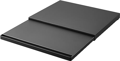 山崎実業(Yamazaki) 【 完成品 ストッパーのみ要取付 】 キッチン 家電下 スライドテーブル ブラック 約W45×D39~64.5×H4cm タワー tower スライド棚 小物収納 ちょい置き 作業スペース 2106の外観・全体像 画像