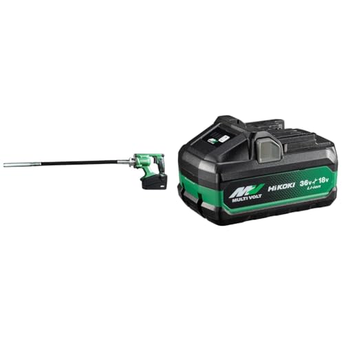 【セット買い】 HiKOKI(ハイコーキ) 36V充電式コンクリートバイブレーター UV3628DA(NN) + マルチボルト蓄電池 BSL36B18Xの外観・全体像 画像