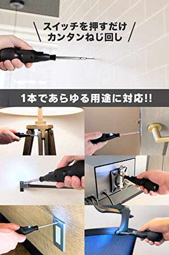 VOICE (ヴォイス) 電動ドライバー RAQUL (ラクル) ボール型グリップ 電動 手動 兼用 小型 USB Type-C 充電式 軽量 正転 逆転 ネジ締め DIY ビット 充電ケーブル付属の詳細・まとめ 画像